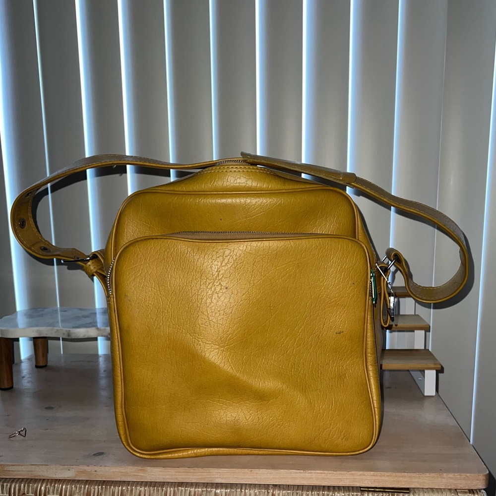 Vintage Korean Vinyl Carry-All Bag
